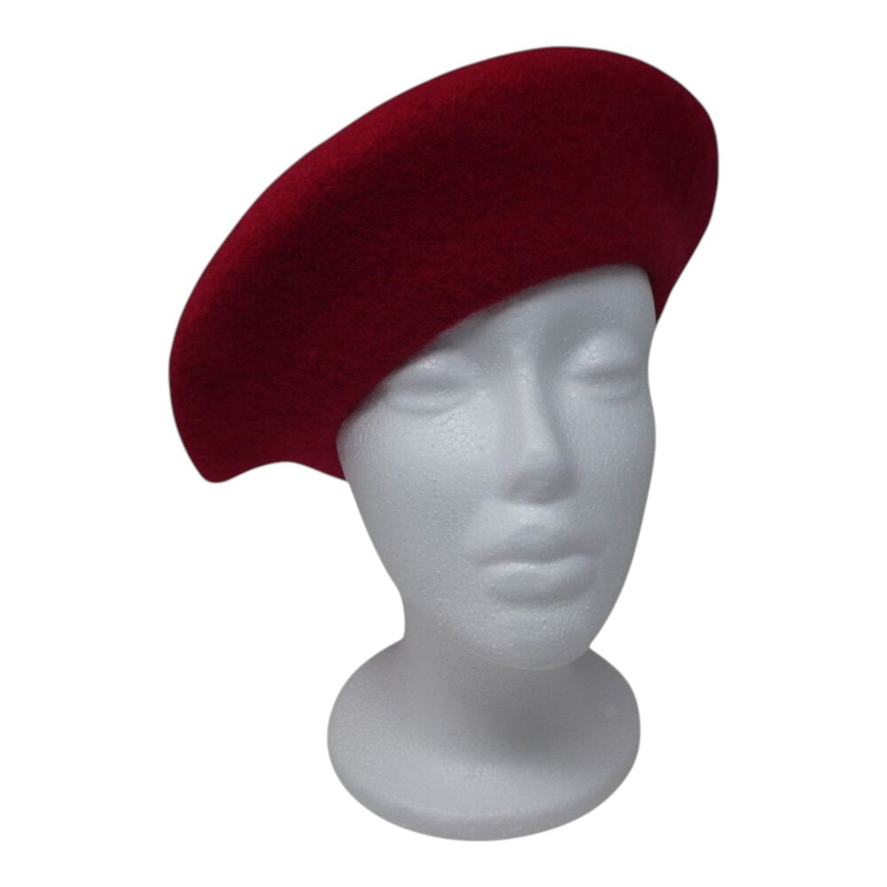 Conner Handmade Hats‎ Wool Beret Womens One Size Red Classic French Style Hat
